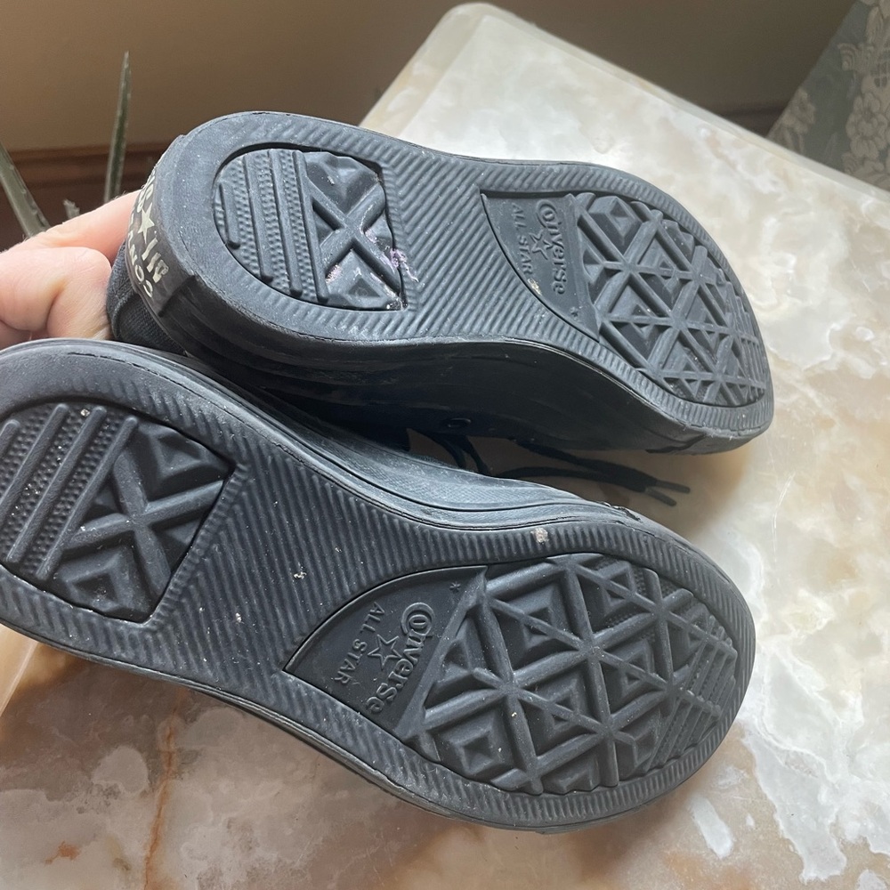 Black Alien Space high top Converse glow in the dark - Picture 8 of 9